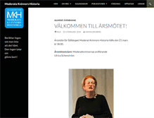 Tablet Screenshot of moderatakvinnorshistoria.se